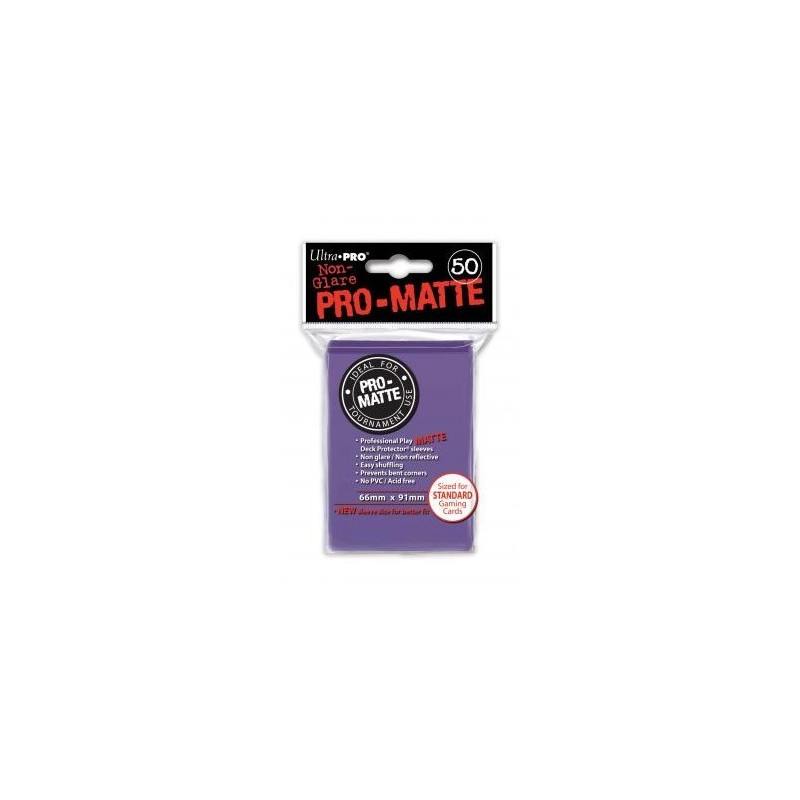UltraPro - Bustine protettive 66x91 - PRO MATTE Retro VIOLA SCURO (50 bustine) UPR84187 - accessorio per giochi