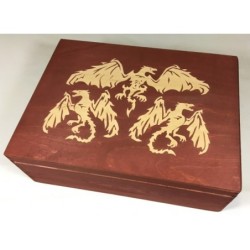 Scatola in legno 'Dragon' per carte CCG/LCG - GeekMod