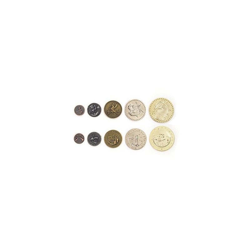 Monete Dragoni in metallo (Metal Coins Dragons) - accessorio per giochi