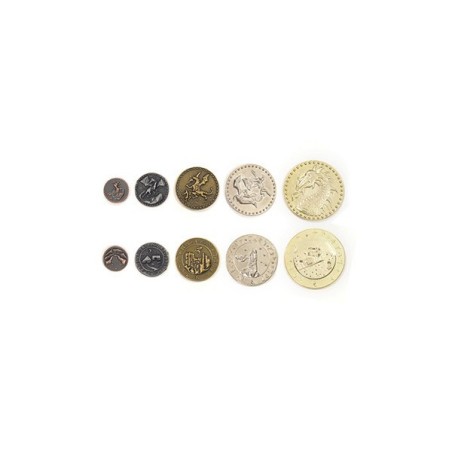 Monete Dragoni in metallo (Metal Coins Dragons)
