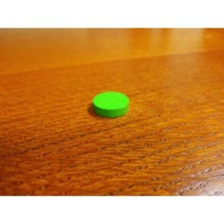Token rotondo 15x4mm verde chiaro
