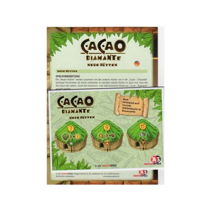 CALENDARIO DELL'AVVENTO 2017 GIORNO 16 - Cacao Diamante: New Huts - gioco da tavolo