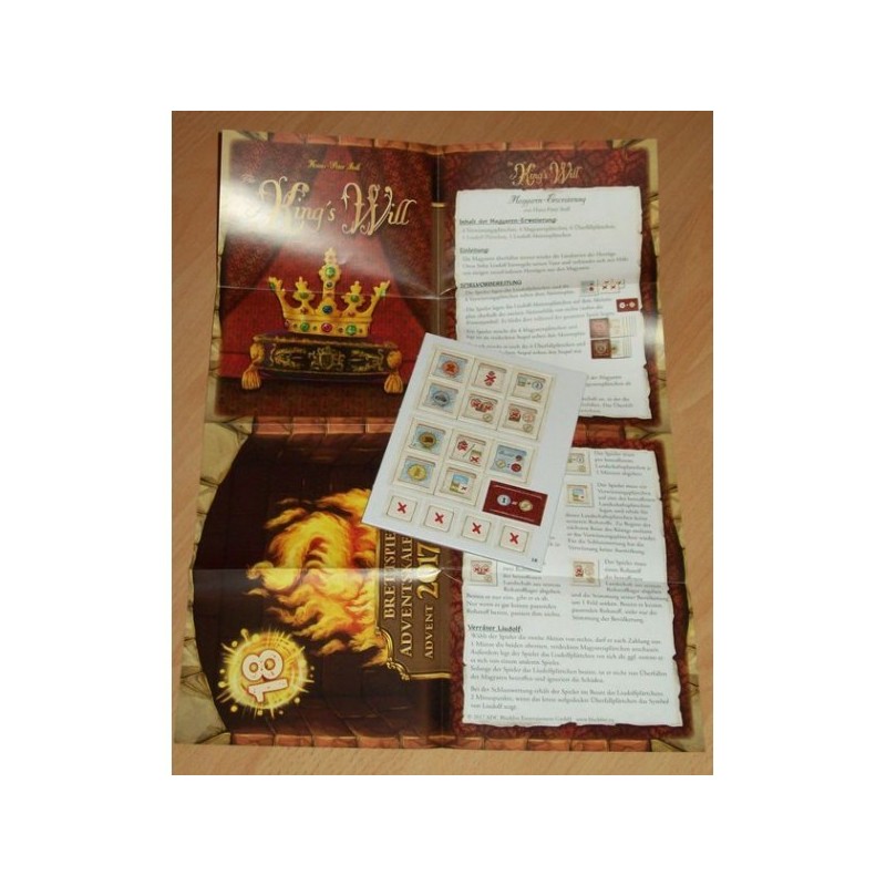 CALENDARIO DELL'AVVENTO 2017 GIORNO 18 - King's Will: Magyar Expansion - gioco da tavolo