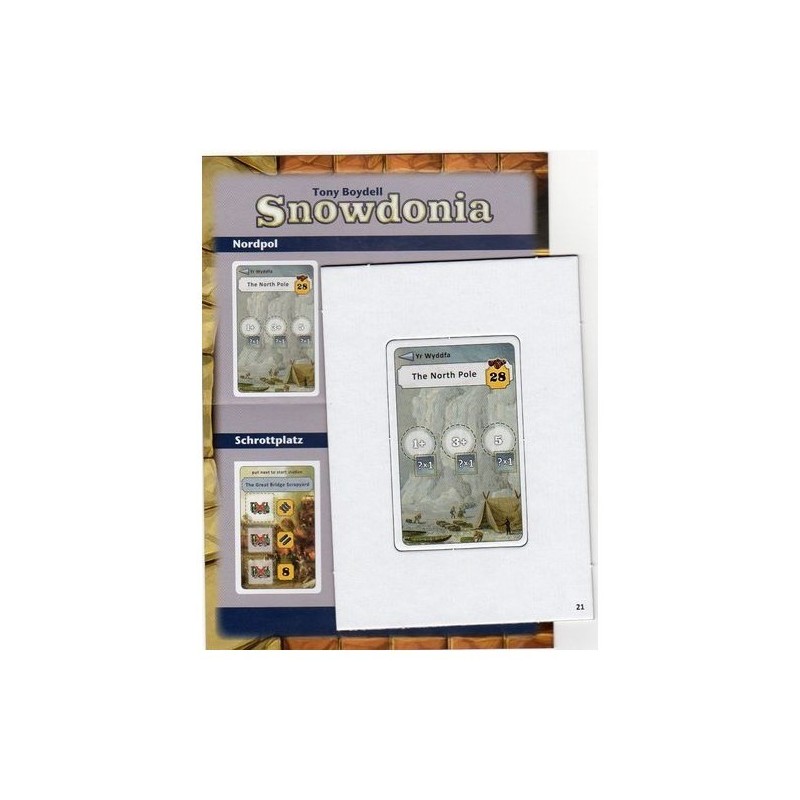CALENDARIO DELL'AVVENTO 2017 GIORNO 21 - Snowdonia: The north pole & The great bridge Scrapyard Promo Tile - gioco da tavolo