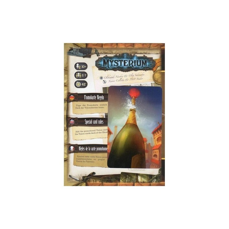 CALENDARIO DELL'AVVENTO 2017 GIORNO 23 - Mysterium: Promo card - gioco da tavolo