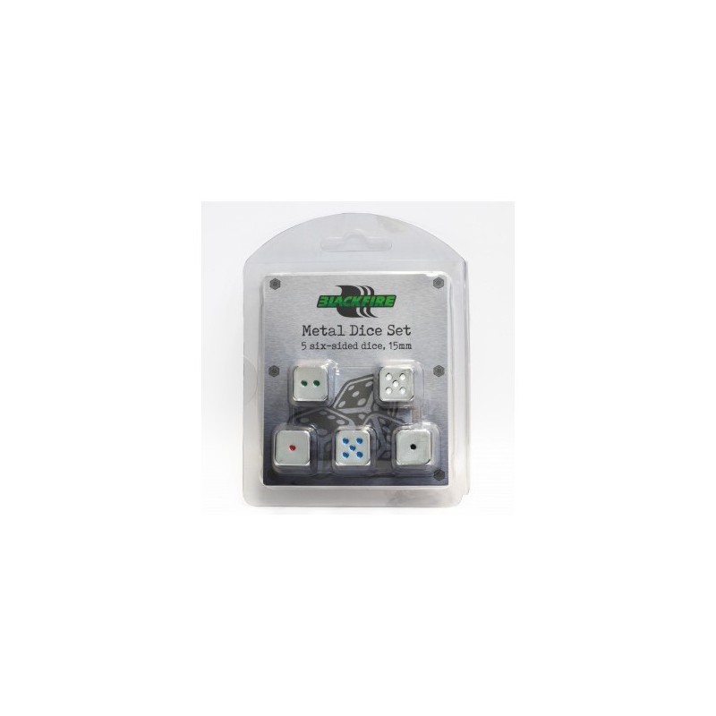 Dice - d6 Metal Set of 5 - accessorio per giochi