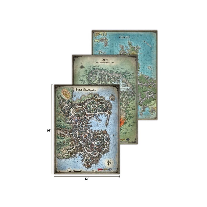 Playmat Map set - Tomb of Annihilation - D&D Boardgame (Tappetino) - gioco da tavolo