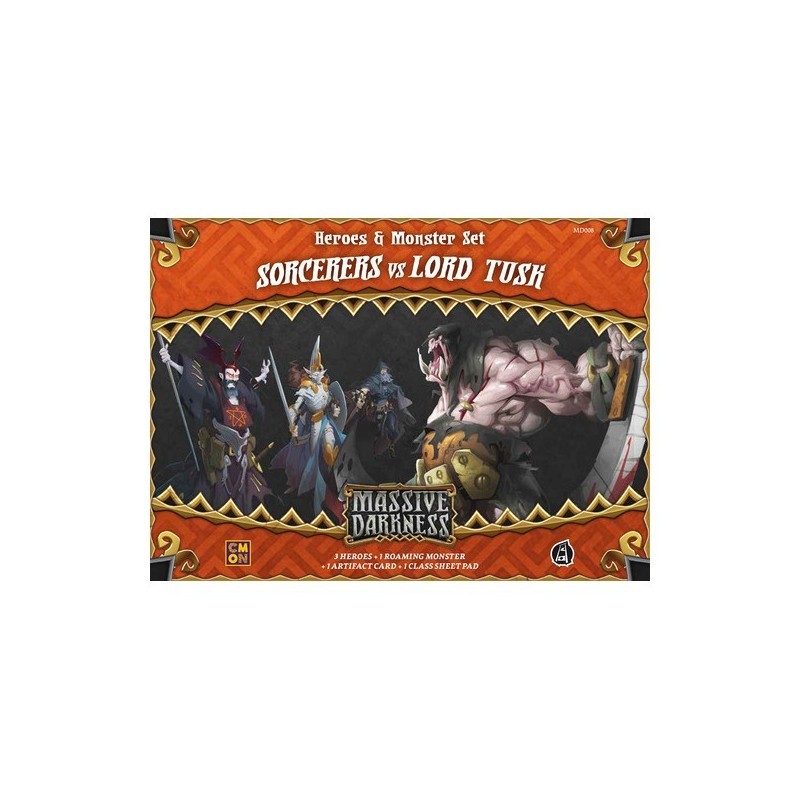 Heroes & Monster Set - Sorcerers vs Lord Tusk: Massive Darkness - gioco da tavolo
