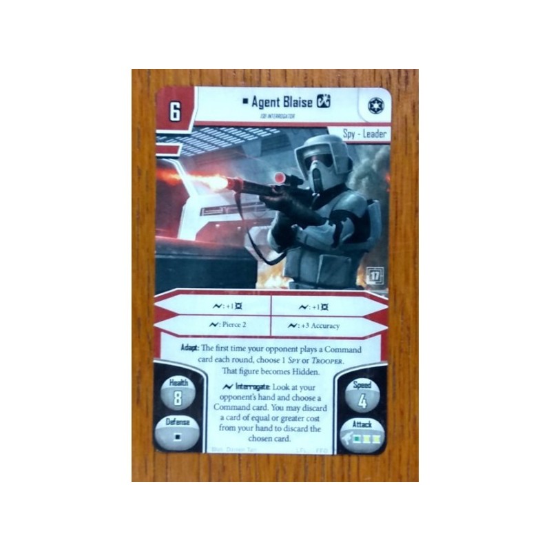 Agent Blaise (carta promo) - Imperial Assault - gioco da tavolo