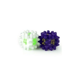 Dado componibile Bianco/Viola