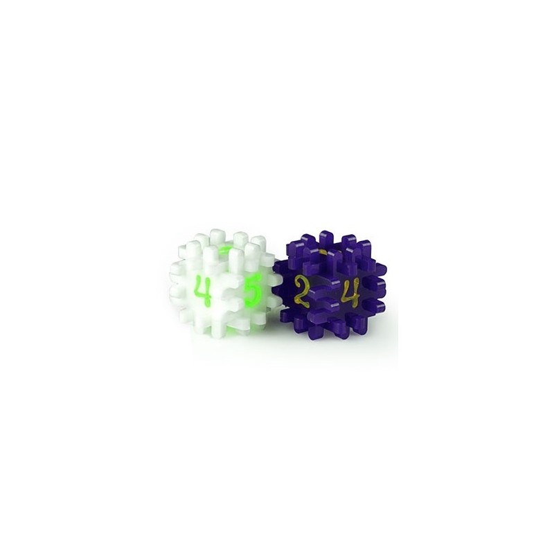 Dado componibile Bianco/Viola - accessorio per giochi