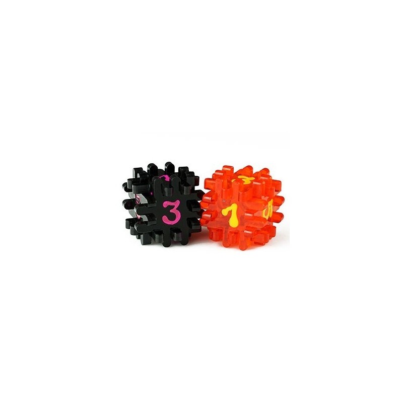 Dado componibile Nero/Rosso - accessorio per giochi