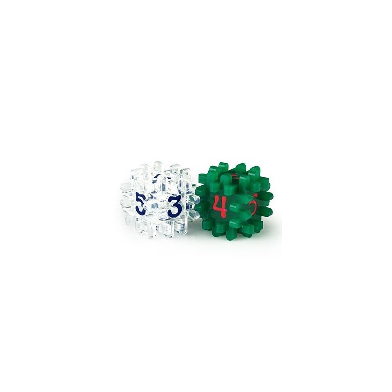 Dado componibile Trasparente/Verde - accessorio per giochi