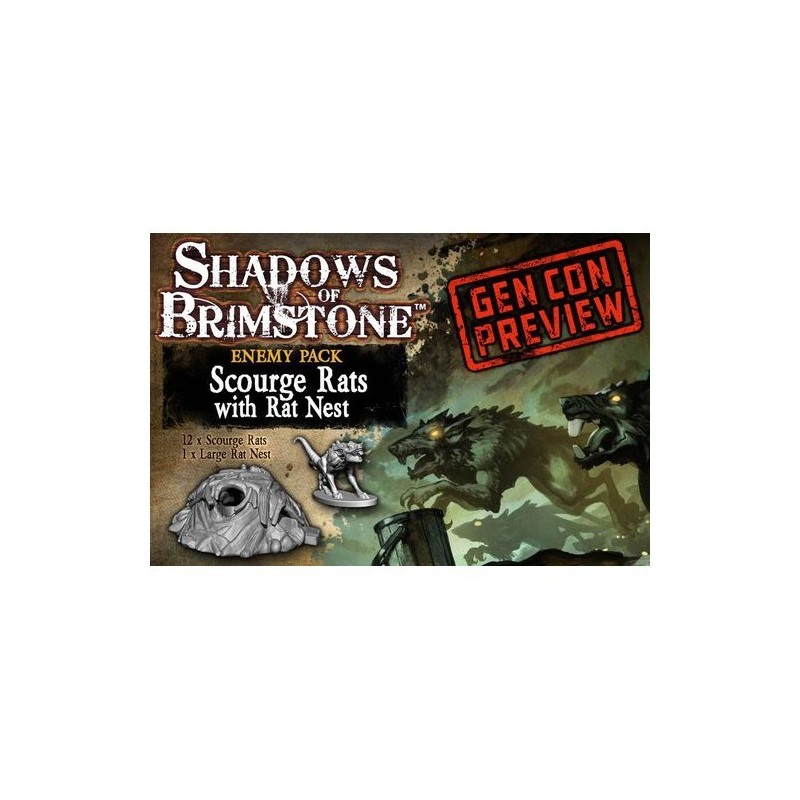 Scourge Rats / Rats Nest Enemy Set: Shadows of Brimstone - gioco da tavolo