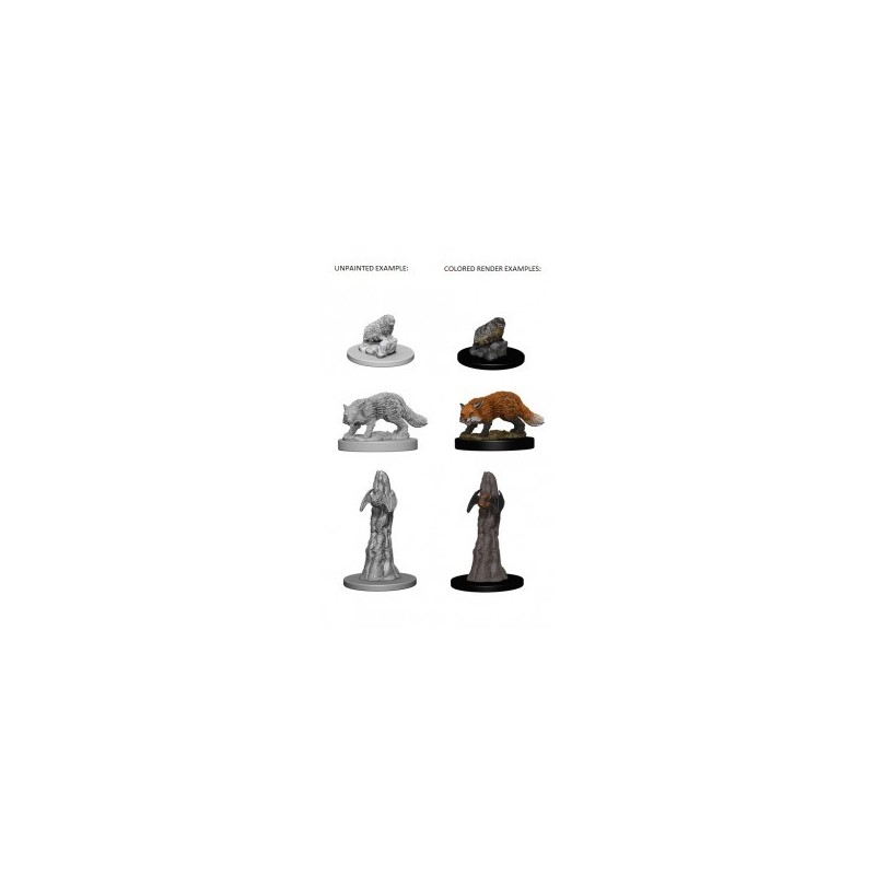 Pathfinder Deep Cuts Unpainted Miniatures - Familiars (3 Units) - accessorio per giochi