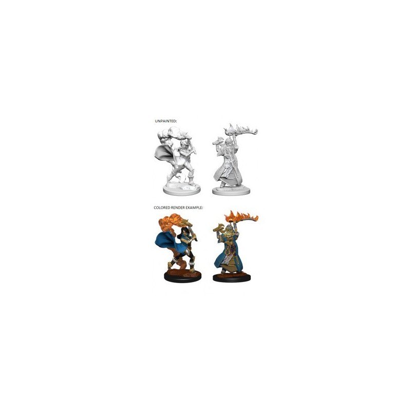 Pathfinder Deep Cuts Unpainted Miniatures - Human Female Cleric (2 Units) - accessorio per giochi