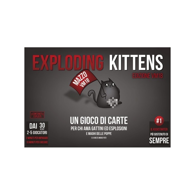 Exploding Kittens Versione VM18 ITA - gioco da tavolo