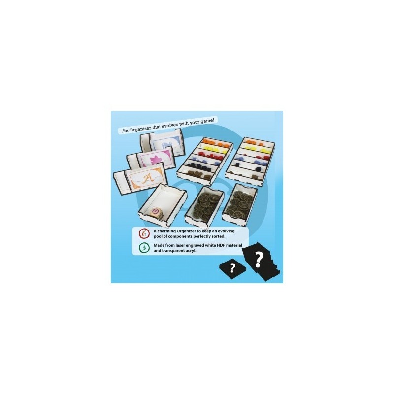Organizer scatola compt. Charterstone - accessorio per giochi