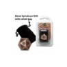 Dado d20 in metallo Antique Copper (con sacchettino) - BF07233