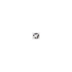 Dado D6 12mm Opaque White