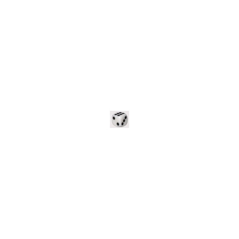 Dado D6 12mm Opaque White - accessorio per giochi