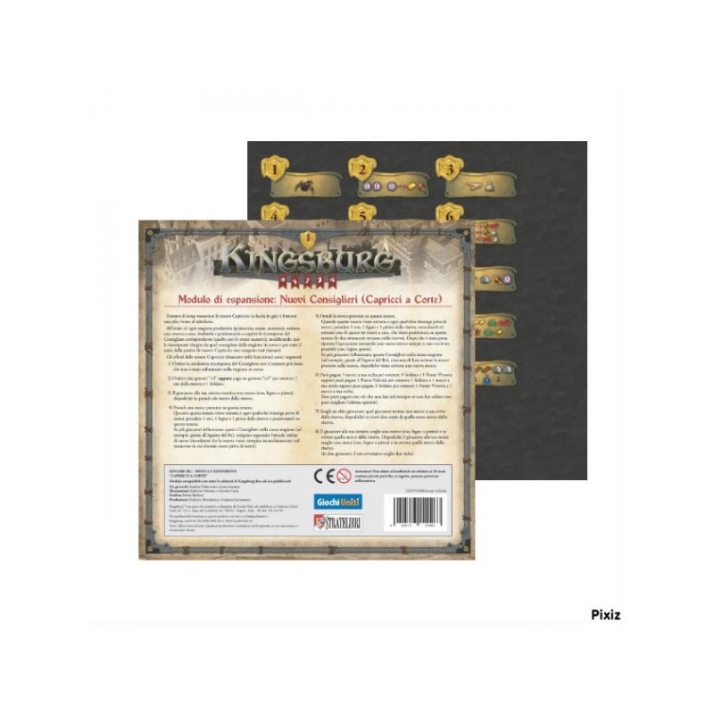 Nuovi Consiglieri (Capricci a Corte): Kingsburg - gioco da tavolo