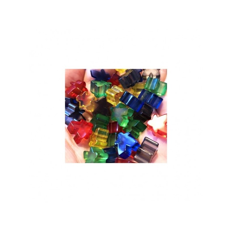 Mini Meeples Translucent Pack (Dicetopia) - accessorio per giochi