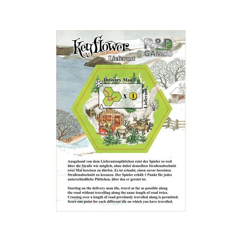 CALENDARIO DELL'AVVENTO 2018 GIORNO 8 - Keyflower: Delivery Man (mini-espansione) - gioco da tavolo
