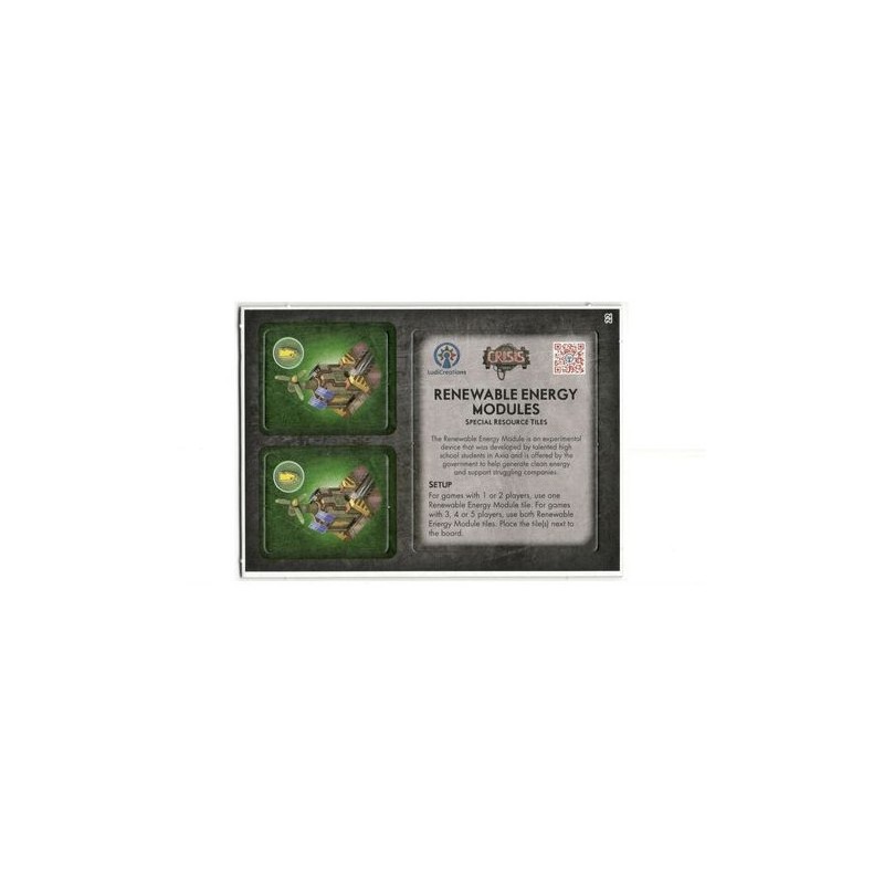 CALENDARIO DELL'AVVENTO 2018 GIORNO 22 - Crisis: Renewable Energy Modules (mini-espansione) - gioco da tavolo