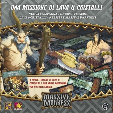 Una Missione di Lava e Cristalli Tiles Set: Massive Darkness