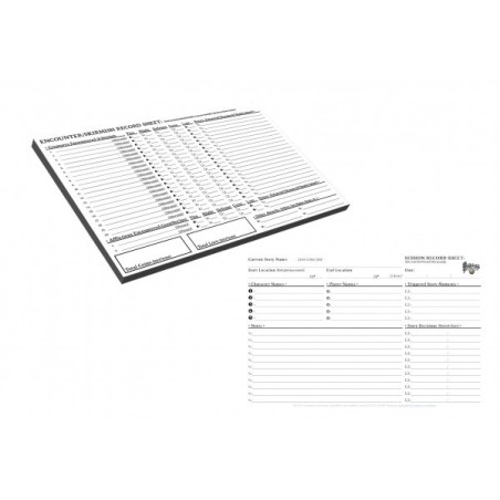 Encounter Record Pads - Folklore: The Affliction (2nd Ed.)