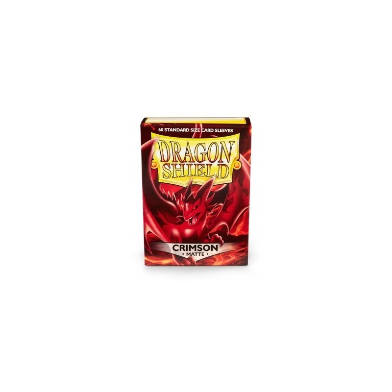 Dragon Shield - Bustine protettive Matte Crimson (60 bustine) - 11221 - accessorio per giochi
