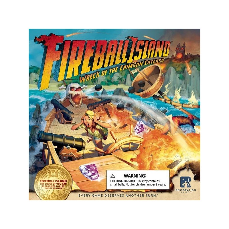 Wreck of the Crimson Cutlass - Fireball Island: The Curse of Vul-Kar - gioco da tavolo