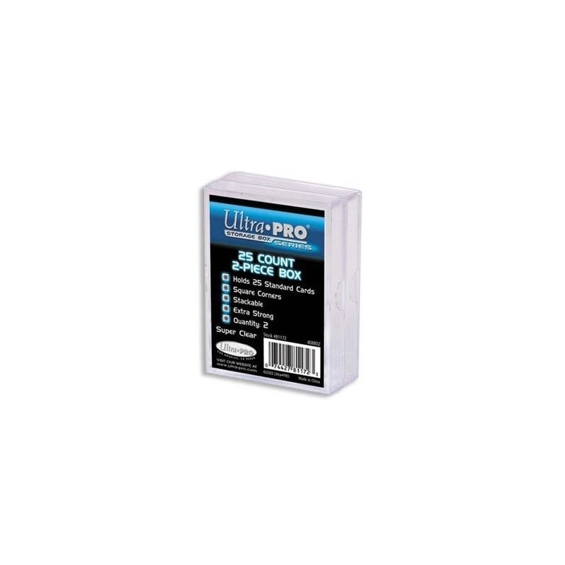 UltraPro - Scatolina portacarte - 25 carte 2 pezzi (Plastic Box 2-piece) ULT81172 - accessorio per giochi