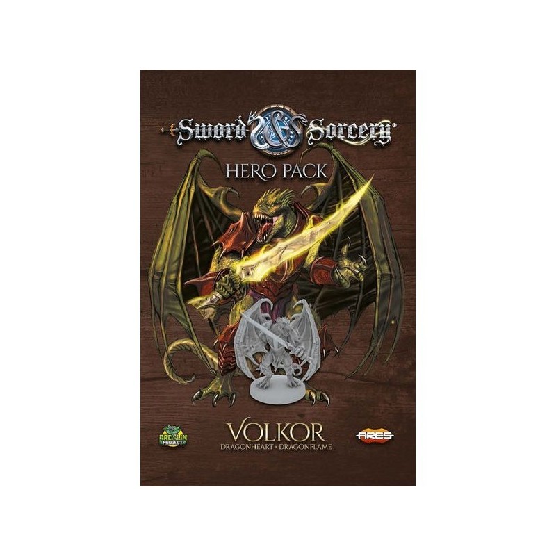 Hero Pack - Volkor Dragonheart/Dragonflame: Sword & Sorcery - gioco da tavolo
