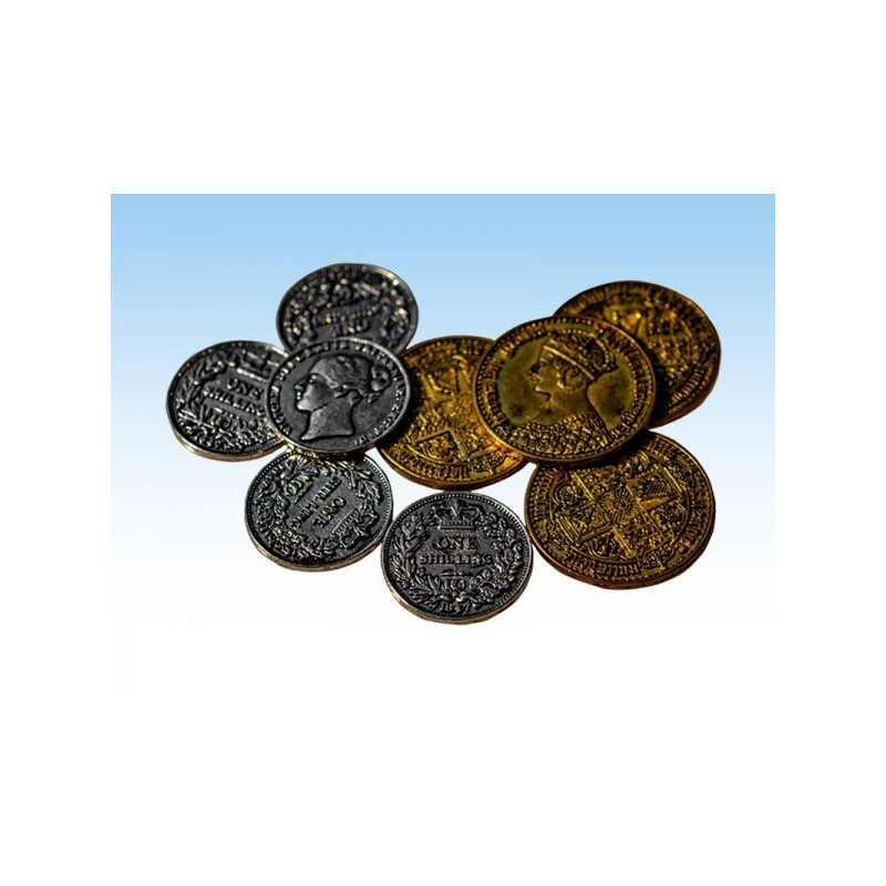 50 Victorian Metal Coins: Nanty Narking - gioco da tavolo